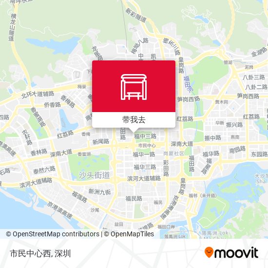 市民中心西地图