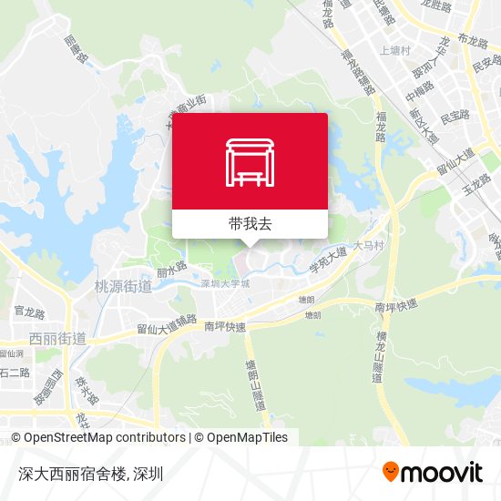 深大西丽宿舍楼地图