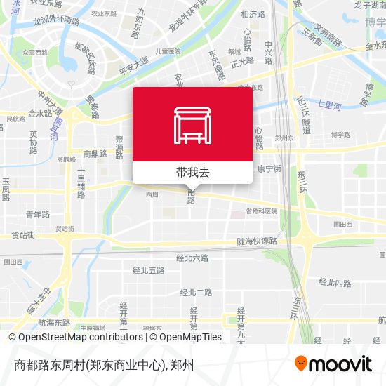 商都路东周村(郑东商业中心)地图