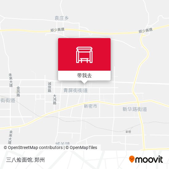 三八烩面馆地图