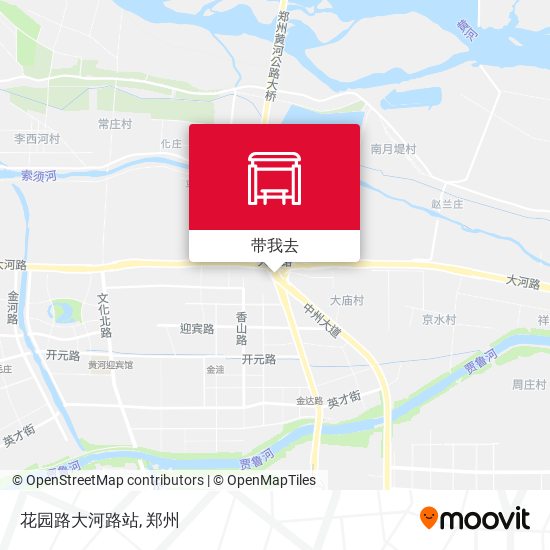 花园路大河路站地图