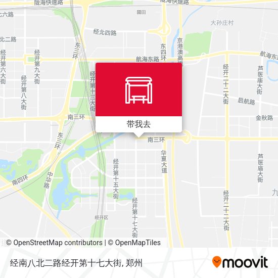 经南八北二路经开第十七大街地图