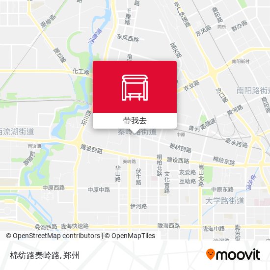 棉纺路秦岭路地图