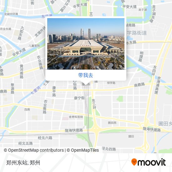 郑州东站地图位置图片