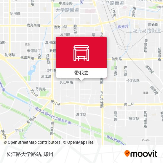 长江路大学路站地图