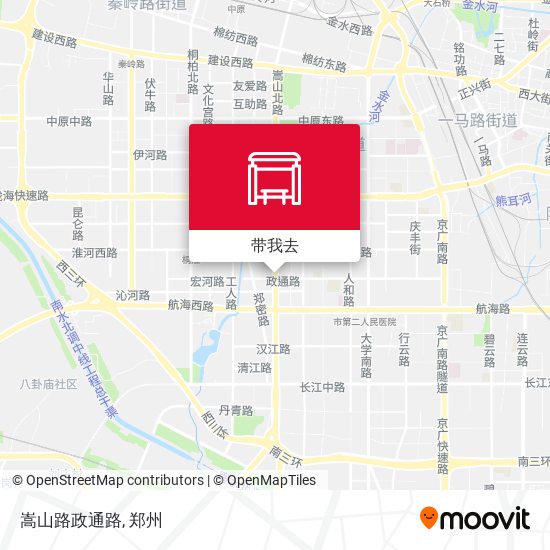 嵩山路政通路地图