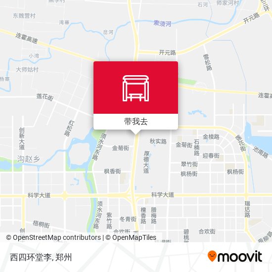 西四环堂李地图