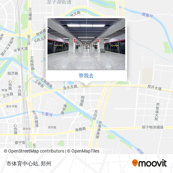 市体育中心站地图
