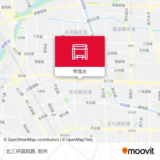 北三环园田路地图