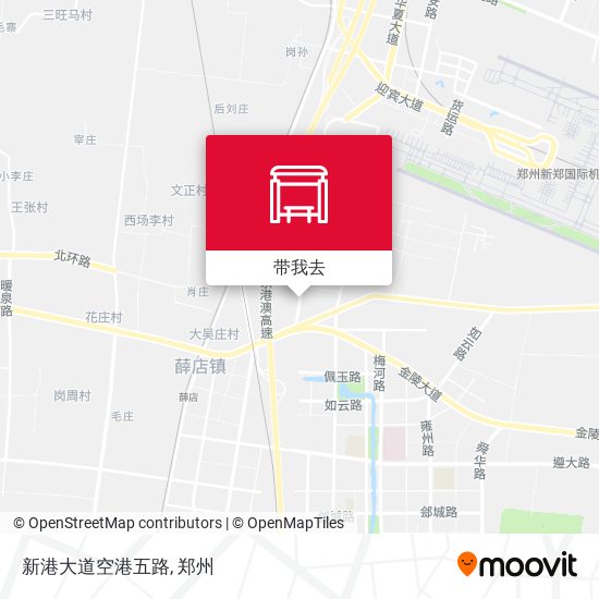 新港大道空港五路地图