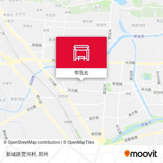 新城路贾河村地图