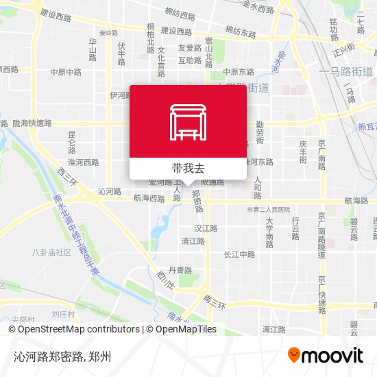 沁河路郑密路地图