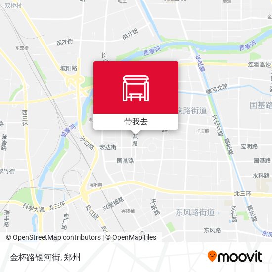 金杯路银河街地图