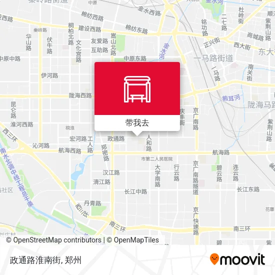 政通路淮南街地图