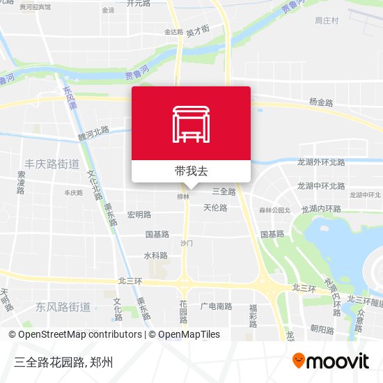 三全路花园路地图