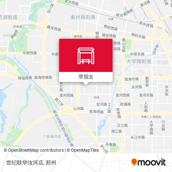 世纪联华汝河店地图