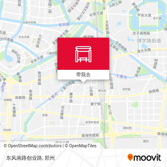 东风南路创业路地图