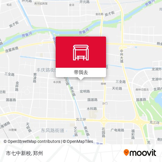 市七中新校地图