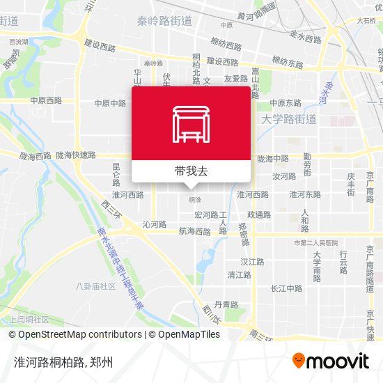 淮河路桐柏路地图