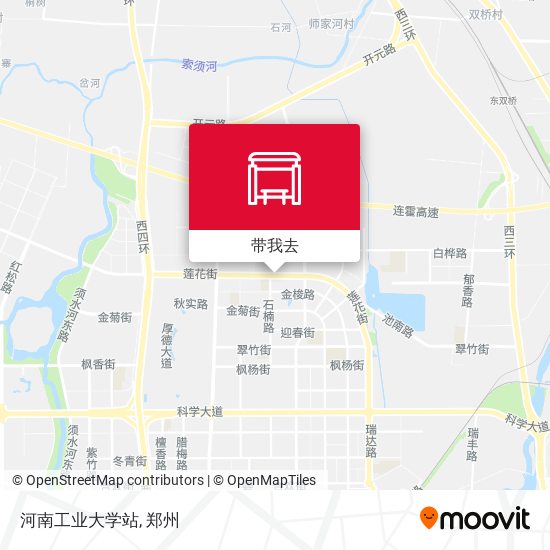 河南工业大学站地图
