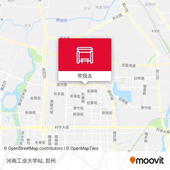 河南工业大学站地图