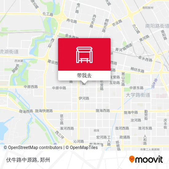 伏牛路中原路地图