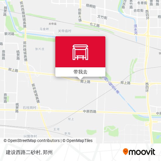 建设西路二砂村地图