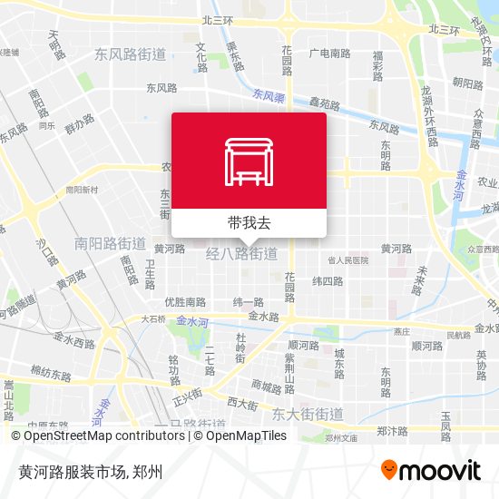 黄河路服装市场地图