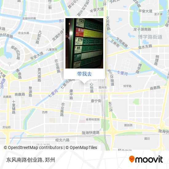 东风南路创业路地图