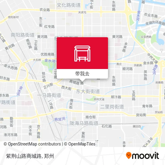 紫荆山路商城路地图
