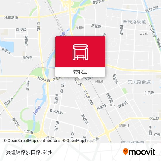 兴隆铺路沙口路地图