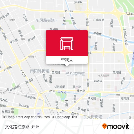 文化路红旗路地图