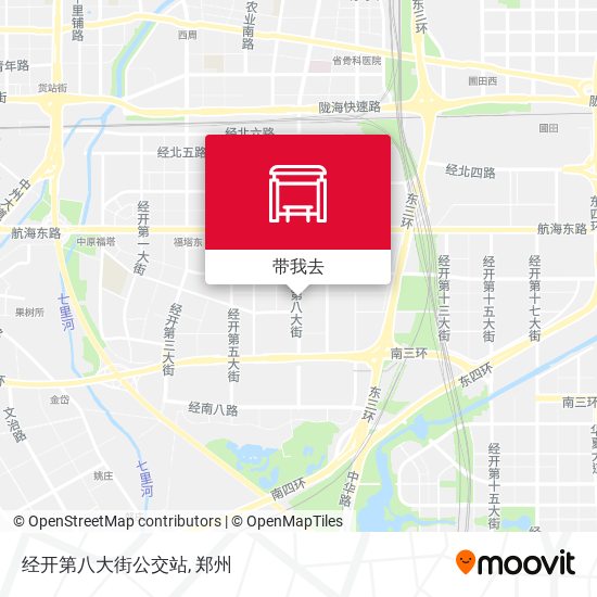 经开第八大街公交站地图