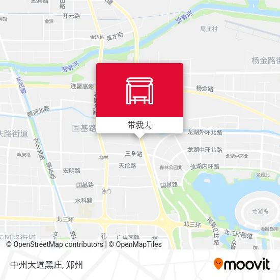 中州大道黑庄地图