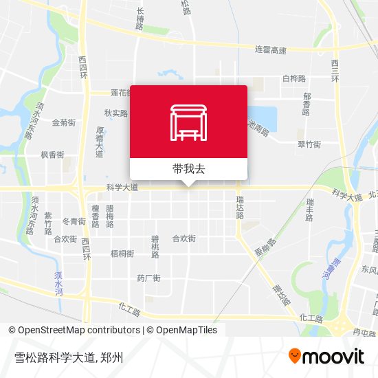 雪松路科学大道地图