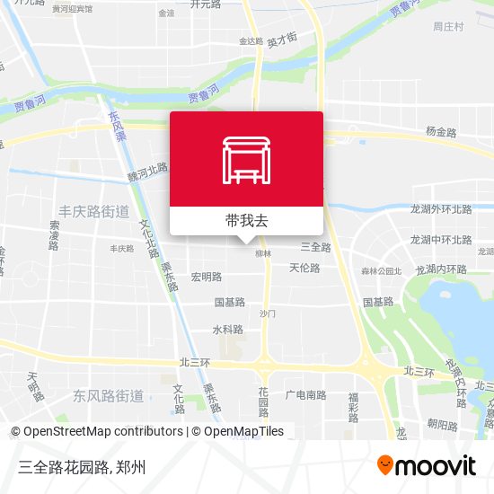 三全路花园路地图