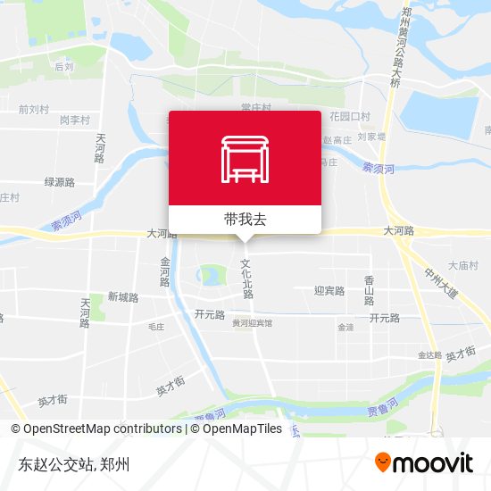 东赵公交站地图