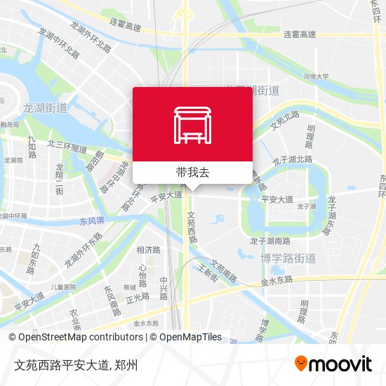 文苑西路平安大道地图