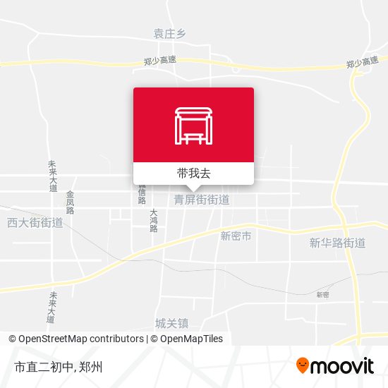 市直二初中地图