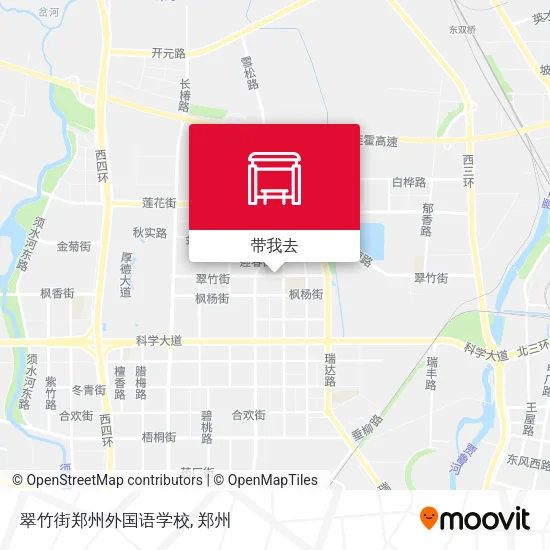 翠竹街郑州外国语学校地图
