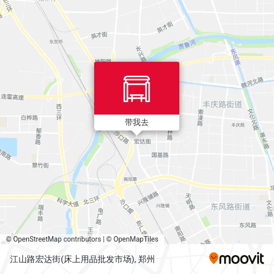江山路宏达街(床上用品批发市场)地图