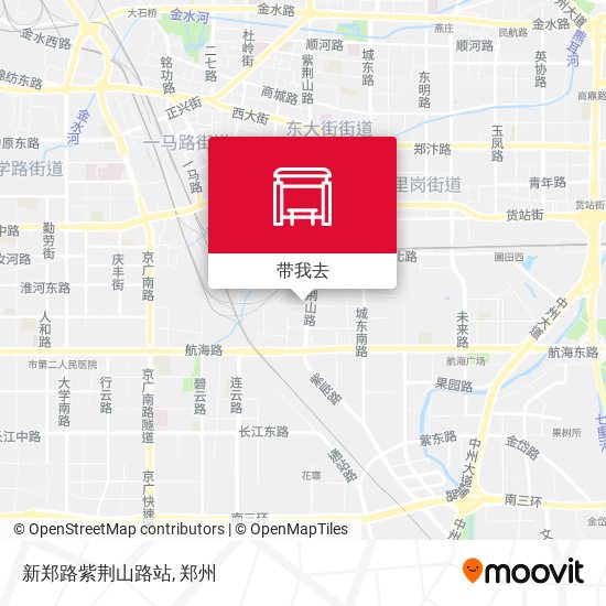 新郑路紫荆山路站地图