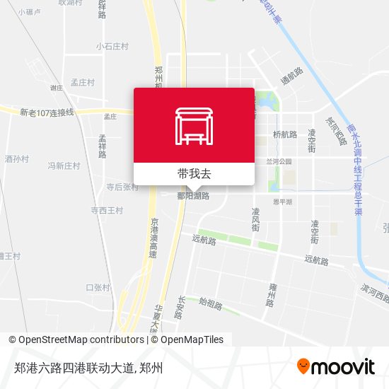 郑港六路四港联动大道地图