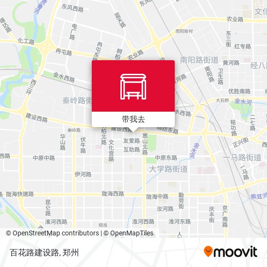 百花路建设路地图