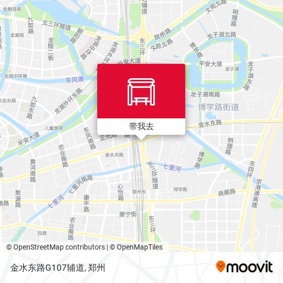 金水东路G107辅道地图