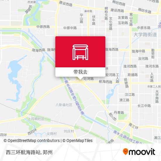 西三环航海路站地图