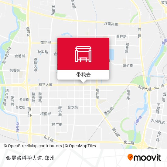 银屏路科学大道地图