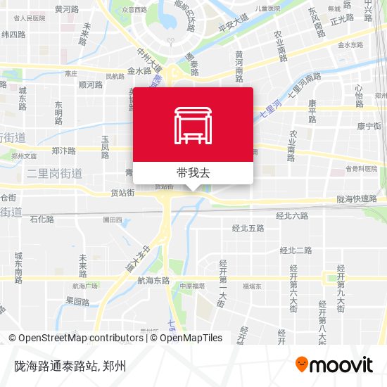 陇海路通泰路站地图