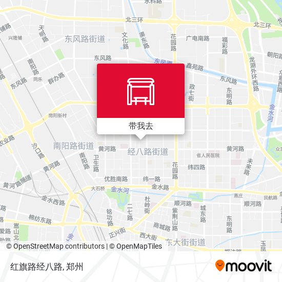 红旗路经八路地图