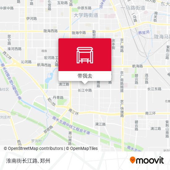 淮南街长江路地图